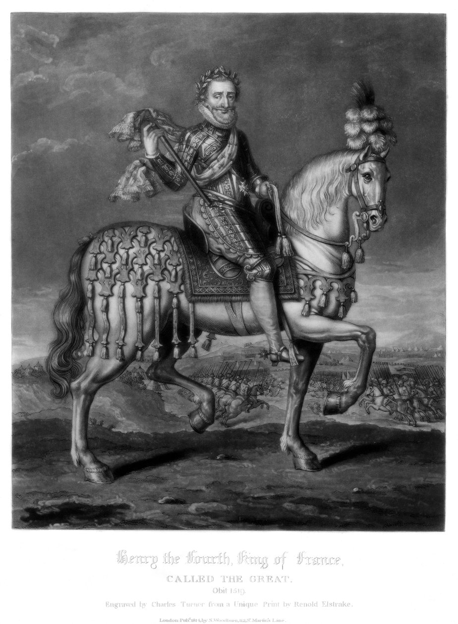 ヘンリー4世、フランス国王、1816年。 作： チャールズ・ターナー