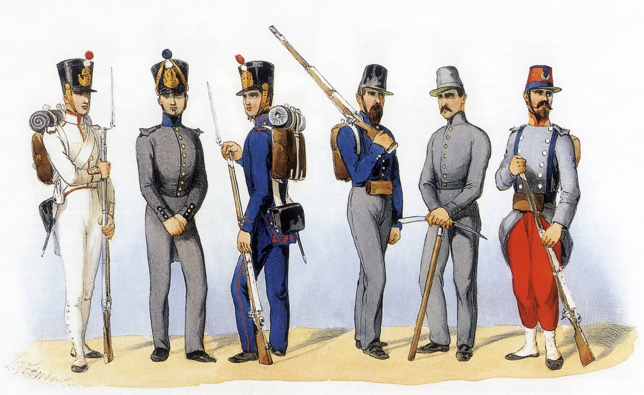 フランス軍の制服規律中隊 作： シャルル・バーニア