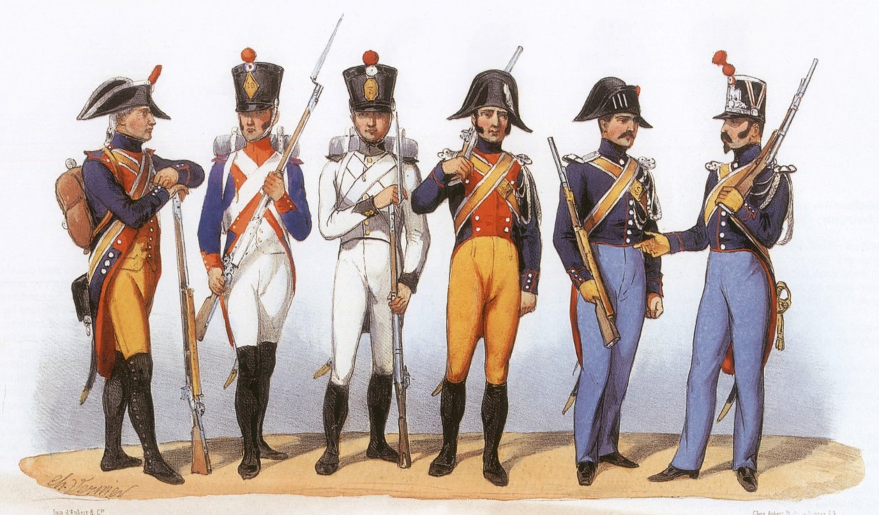 フランス軍の制服騎馬国家憲兵隊 作： シャルル・バーニア