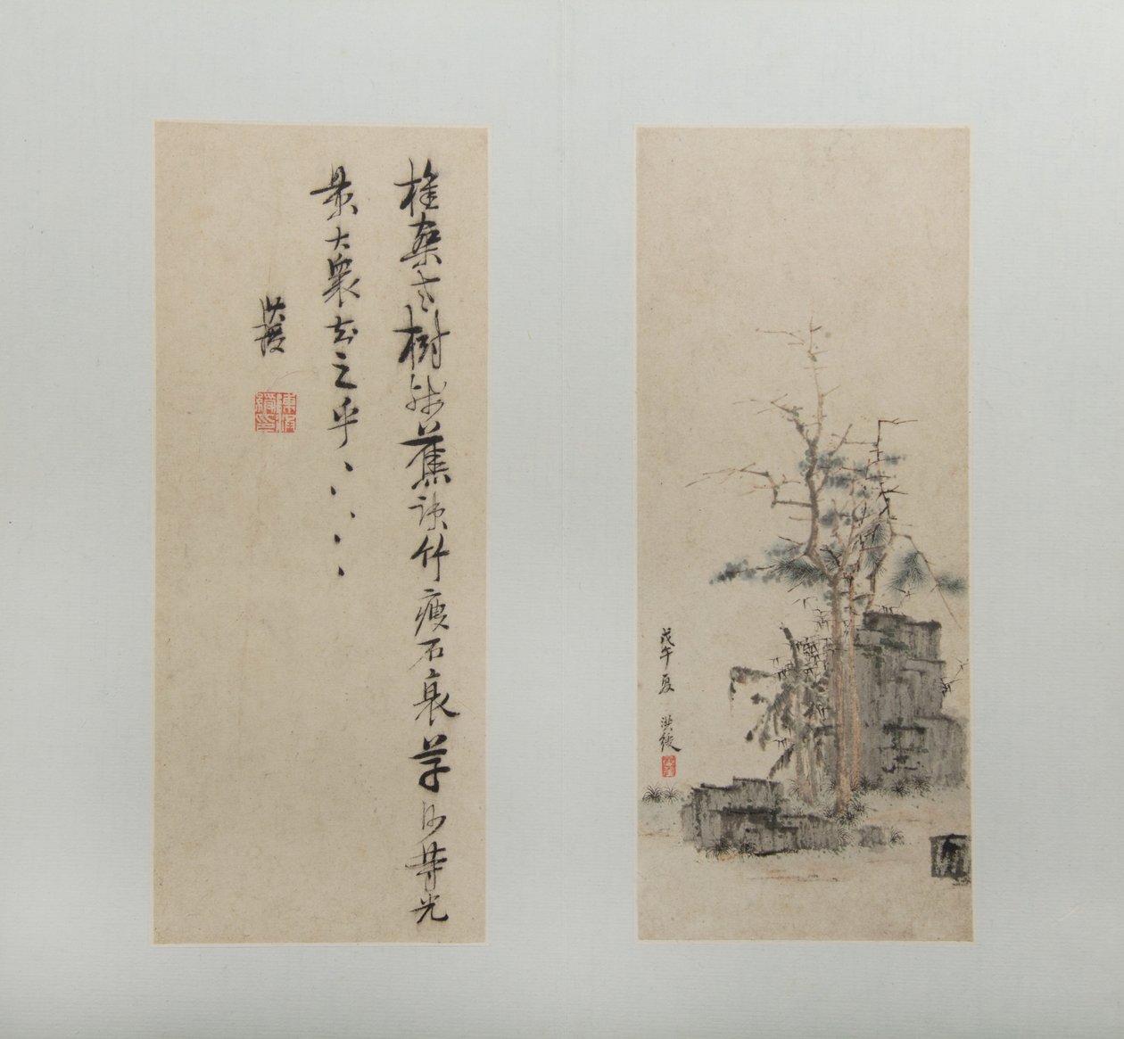 1618 年から 1622 年の風景、人物、花。 作： 陳紅寿