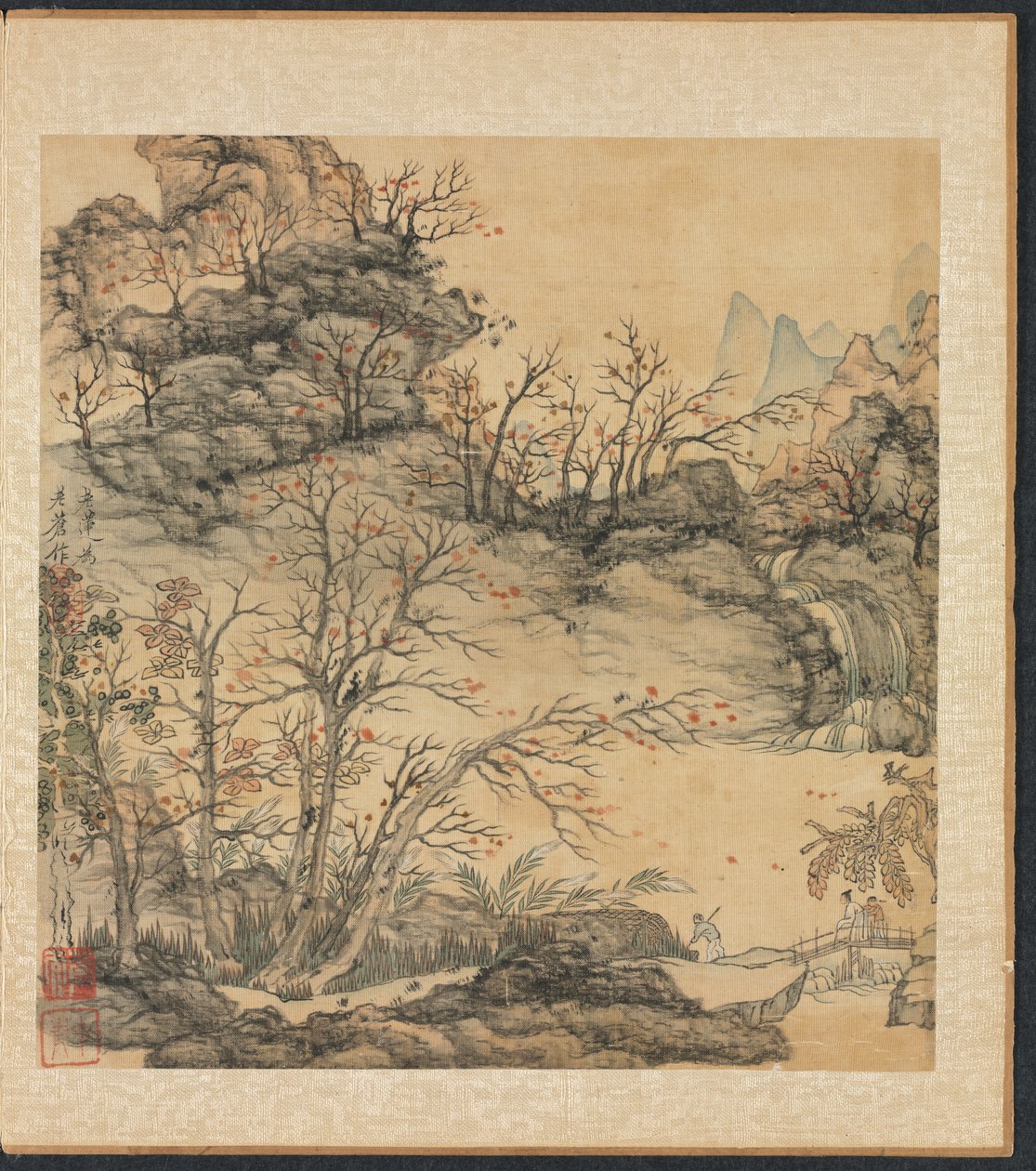 古代の巨匠の後の絵画：秋の風景、1598〜1652年。 作： 陳紅寿