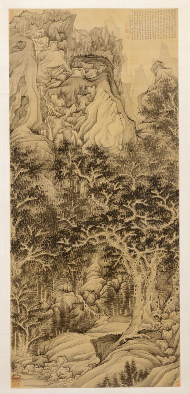 5つの白内障の山、1650年。 作： 陳紅寿