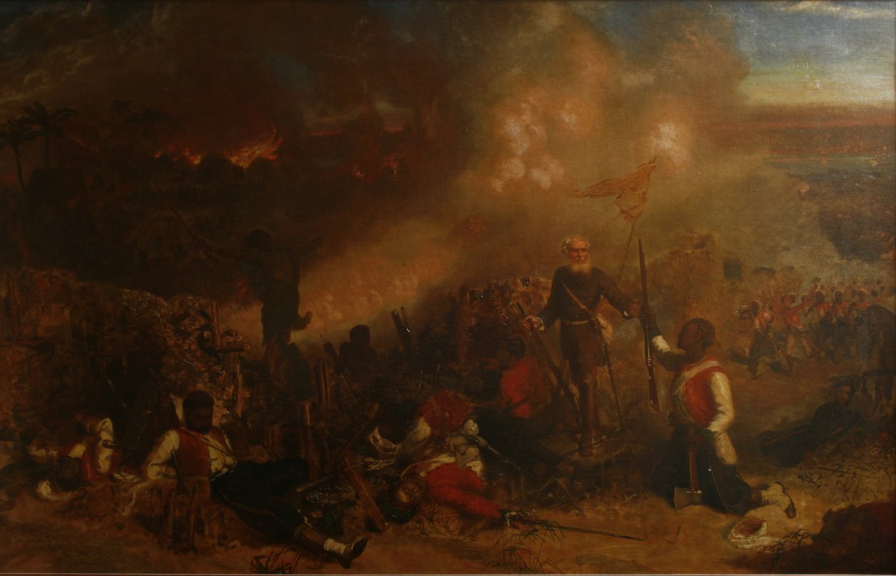 ツバベセロンの戦い、1866年 作： シュヴァリエルイウィリアムデサンジュ