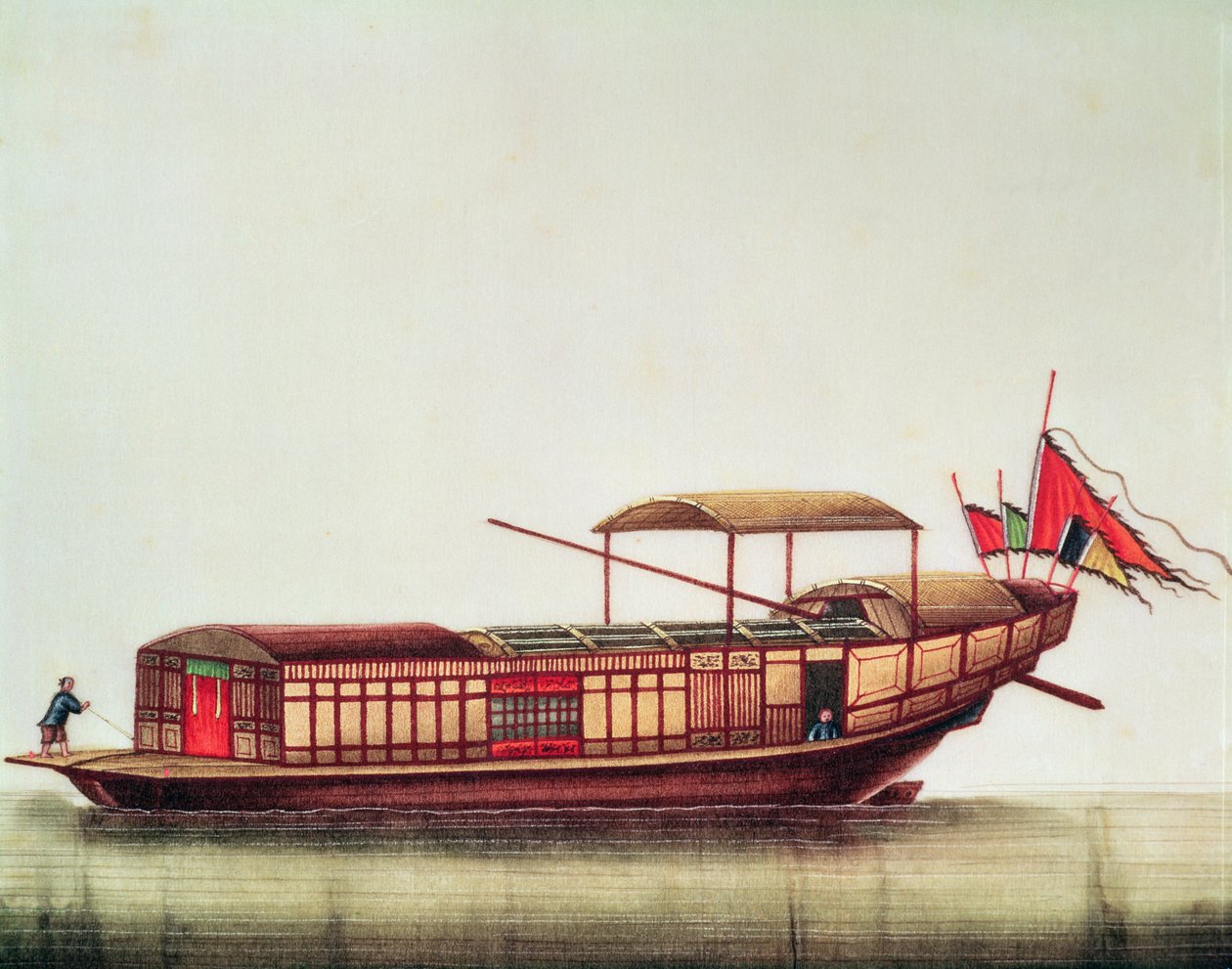 中国のサンパン、乾隆期（1736-96） 作： 中国語学校