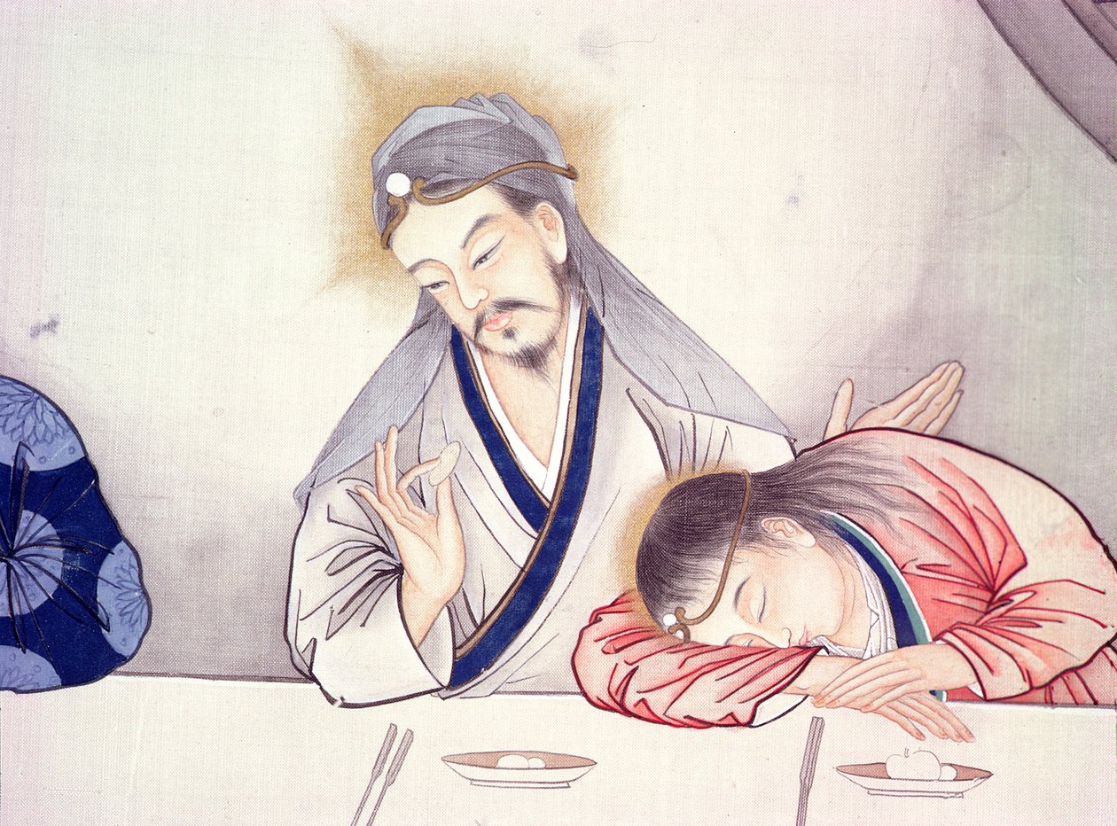最後の晩餐、キリストと聖ヨハネ（231479の詳細） 作： 中国語学校