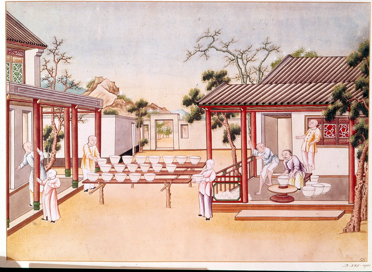 磁器製造（紙にトイレ） 作： 中国語学校