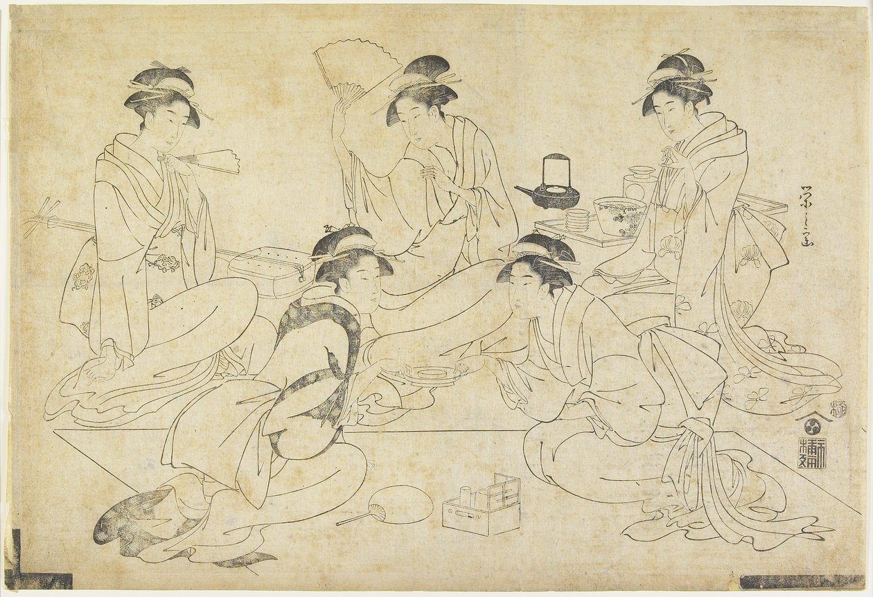 5人の美女、1787-1796 作： 長文祭栄司