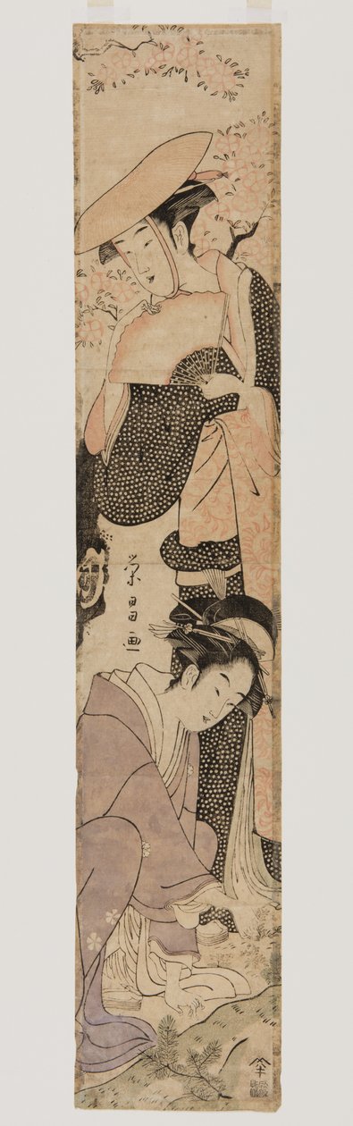 (カラー木版画) 作： 長ko栄E