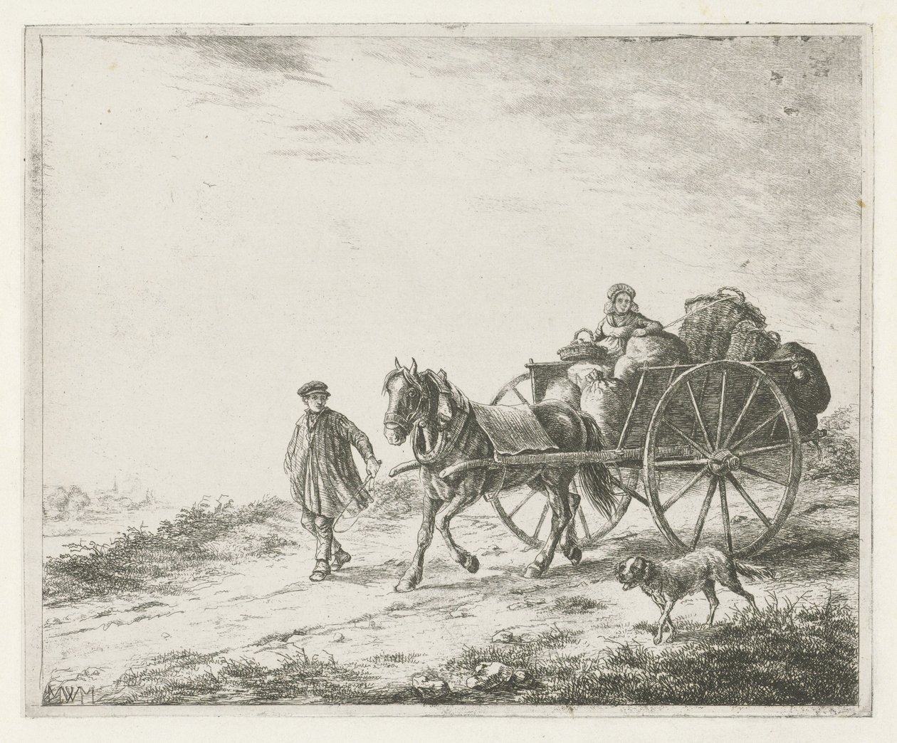 農夫の荷車 作： Christiaan Wilhelmus Moorrees