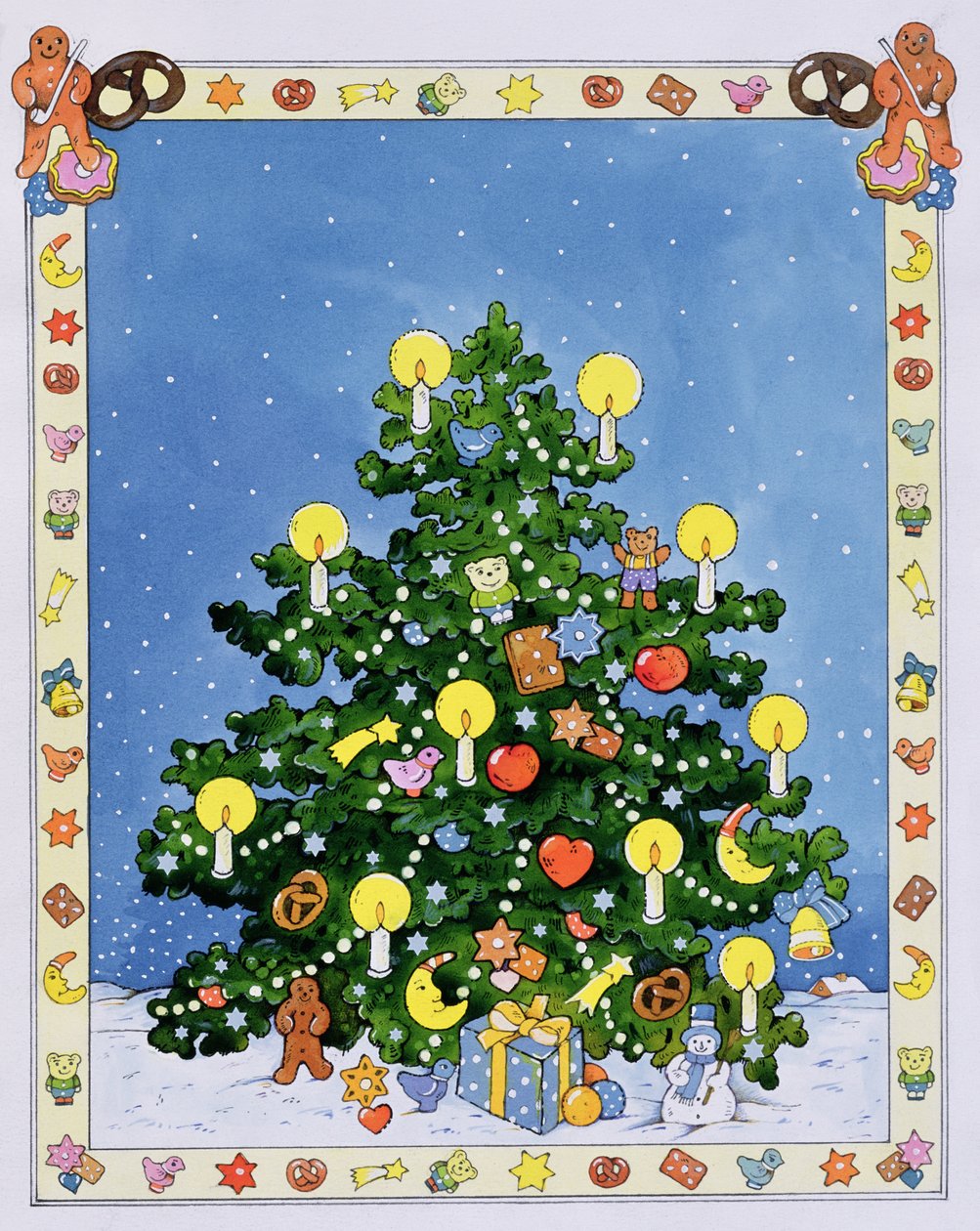 クリスマスツリー（紙にトイレ） 作： クリスチャン・ケンプ