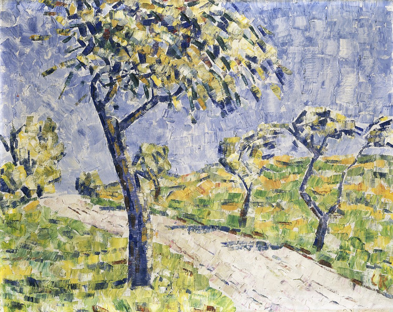 秋の風景; Herbstlandschaft、c.1907（キャンバスに油彩） 作： クリスチャン・ロールス