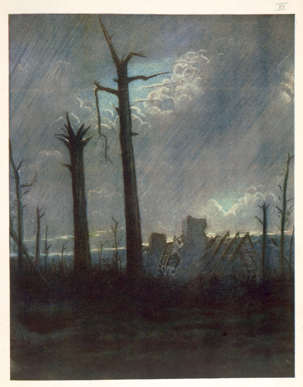 1918年の西部戦線の続き、前線のイギリス人アーティストによる再生国 作： クリストファー・リチャード・ウィン・ネビンソン
