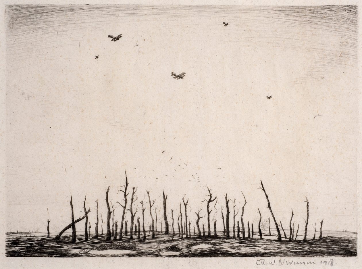 そのCursèdWood、1918年（ドライポイント） 作： クリストファー・リチャード・ウィン・ネビンソン