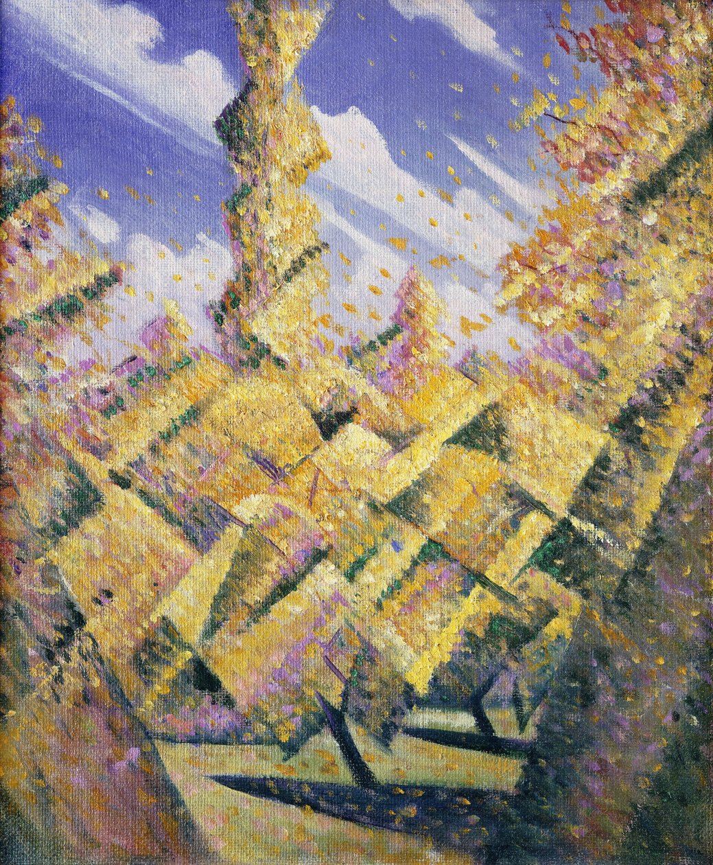 四季：秋、1919年頃 作： クリストファー・リチャード・ウィン・ネビンソン