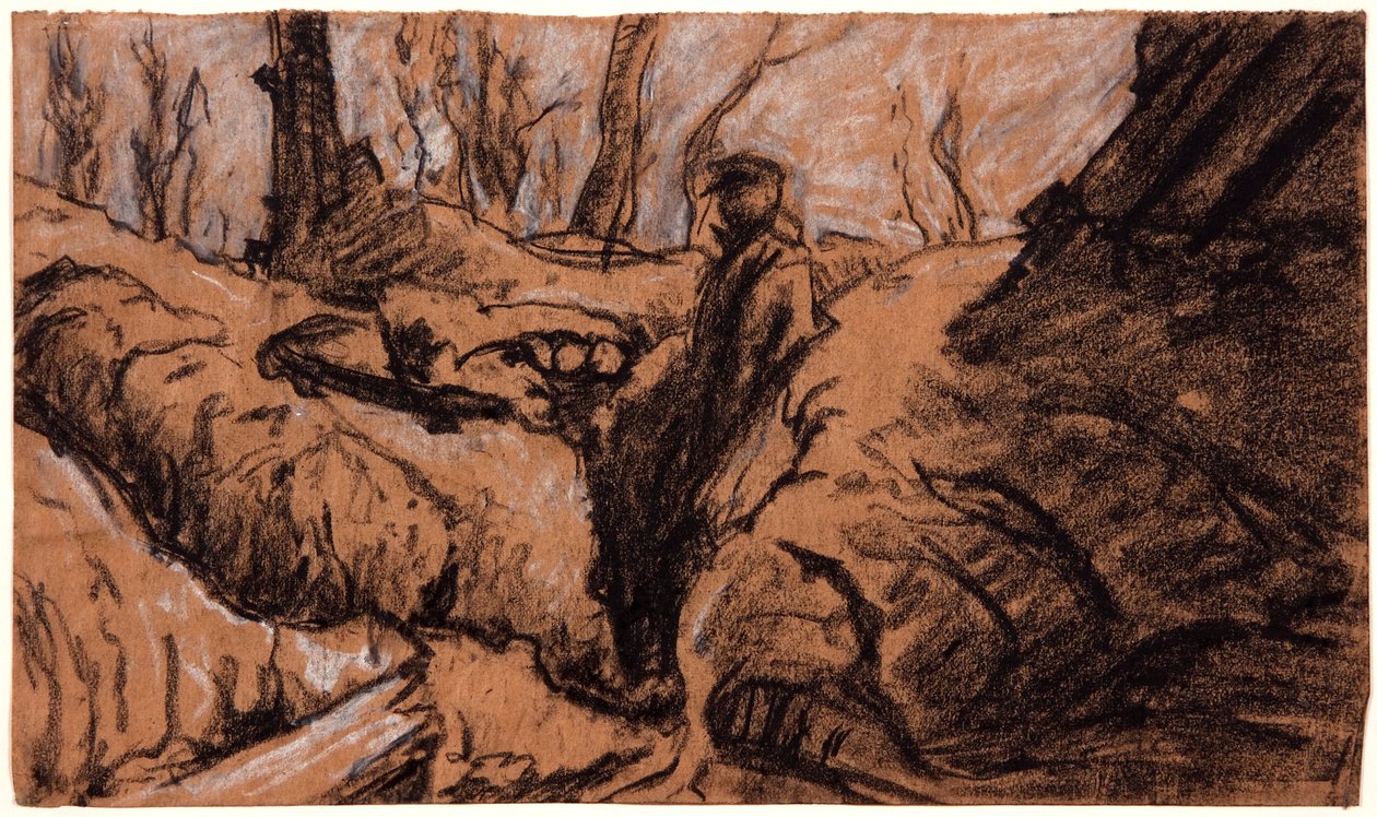 塹壕の男、c1914。 作： クリストファー・ウィリアムズ
