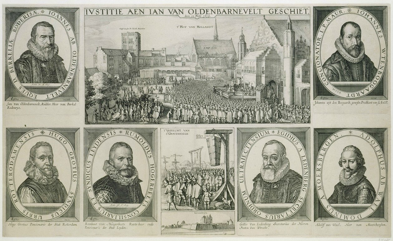 ヨハンファンオルデンバーネベルトの斬首、1619年 作： クレス・ヤンス・フィッシャー