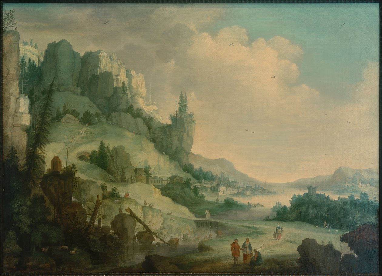 山の風景 作： Claes Dirckz van der Heck