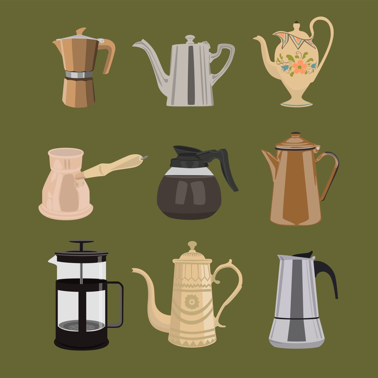 コーヒーポット 作： クレア・ハントリー