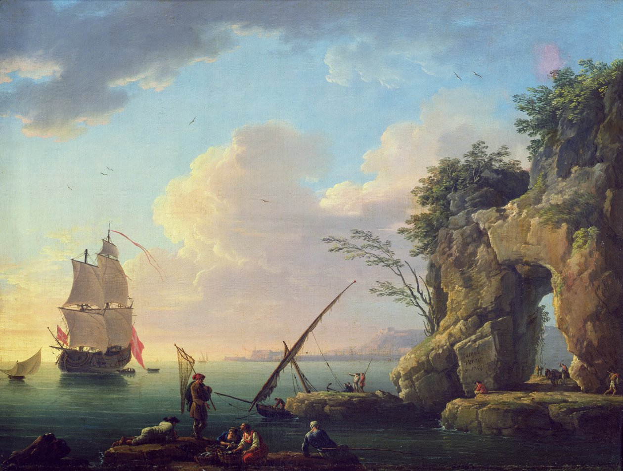 海景、1748 作： クロード・ジョセフ・ヴェルネ