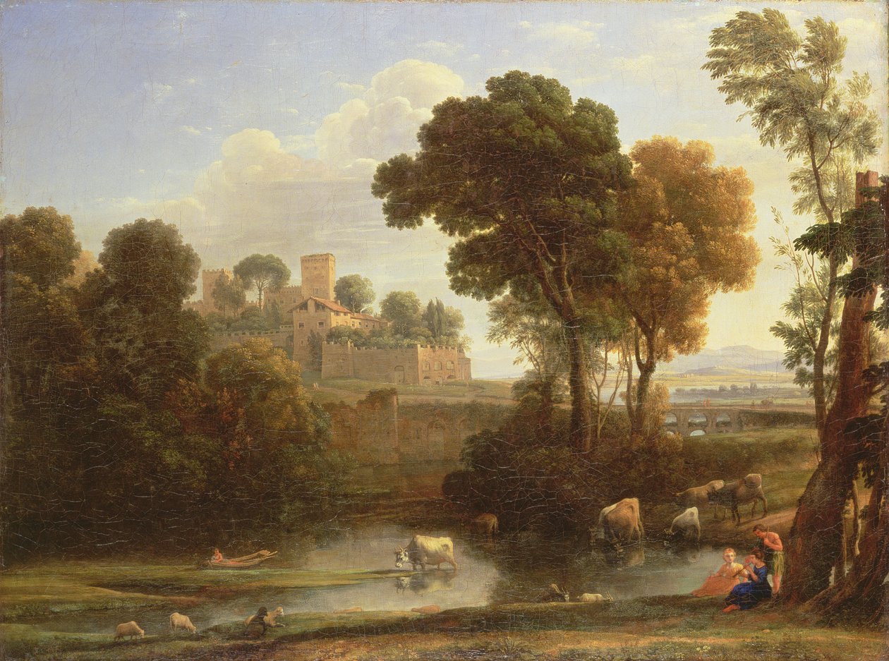 イタリアの風景、1648 作： クロード・ロラン