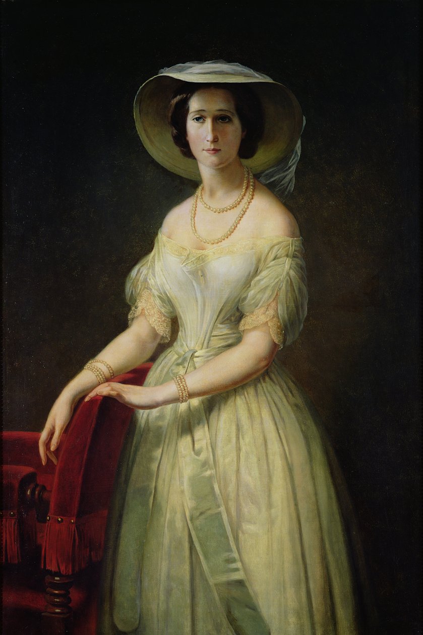 皇后ユージニー（1826-1920）c.1853 作： クロード・マリー・デュブフェ