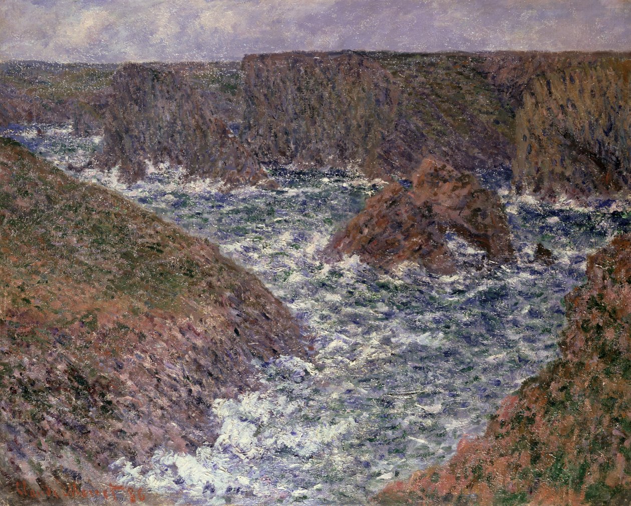 ベルイルのポートドモワ、1886年 作： クロード・モネ