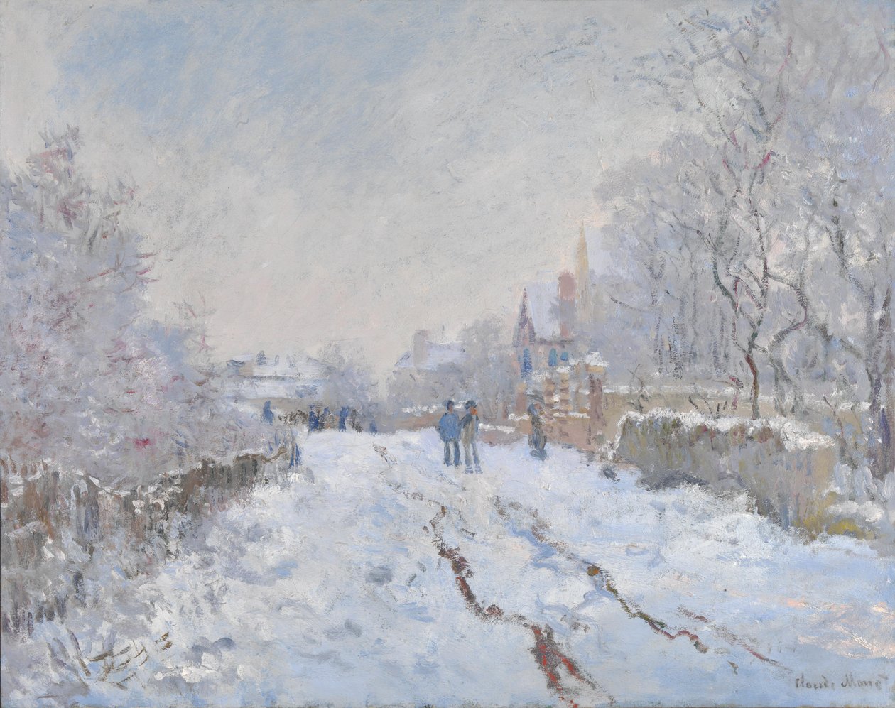 アルジャントゥイユの雪景色 作： クロード・モネ