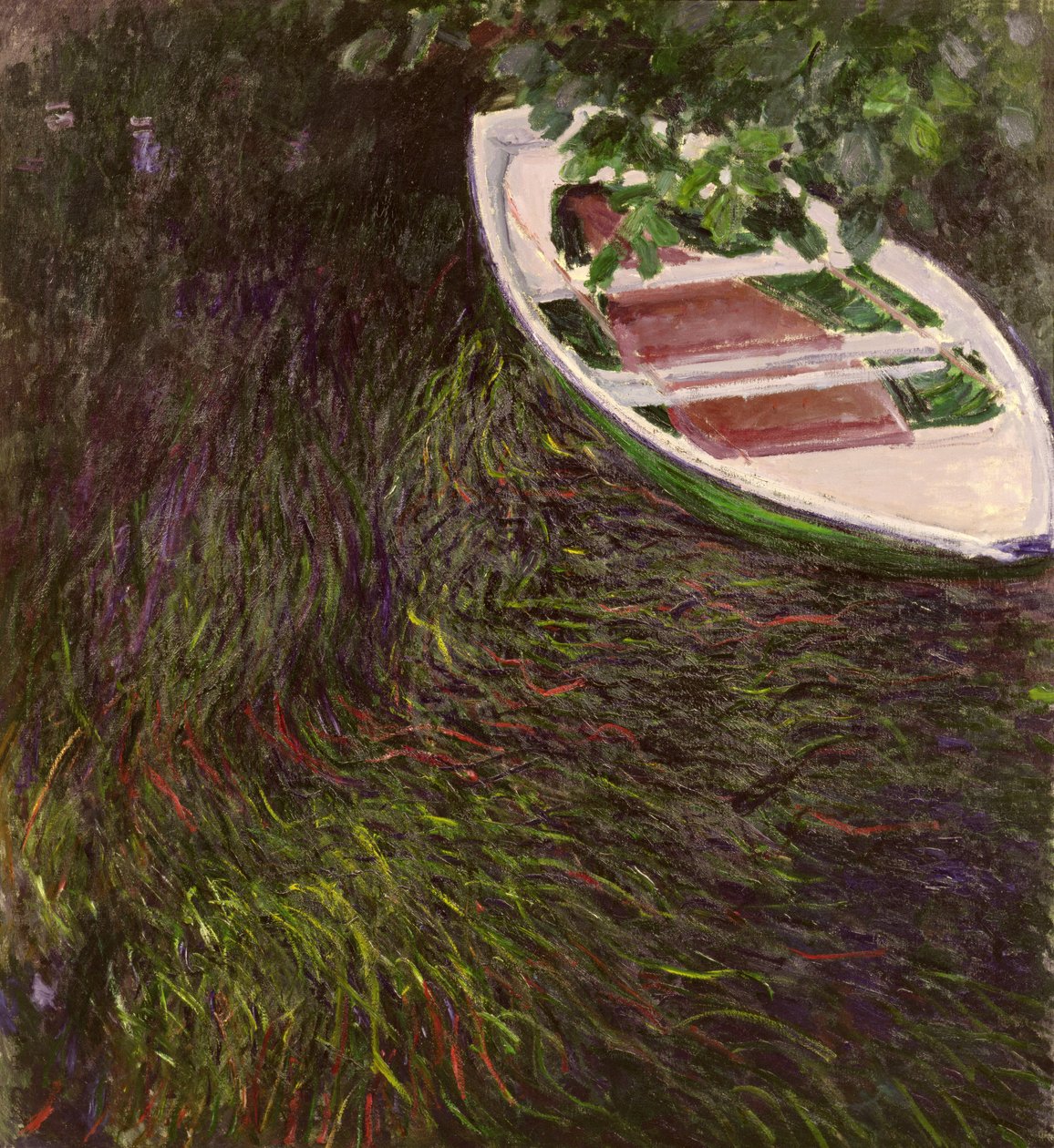 手漕ぎボート、c.1889-1890 作： クロード・モネ