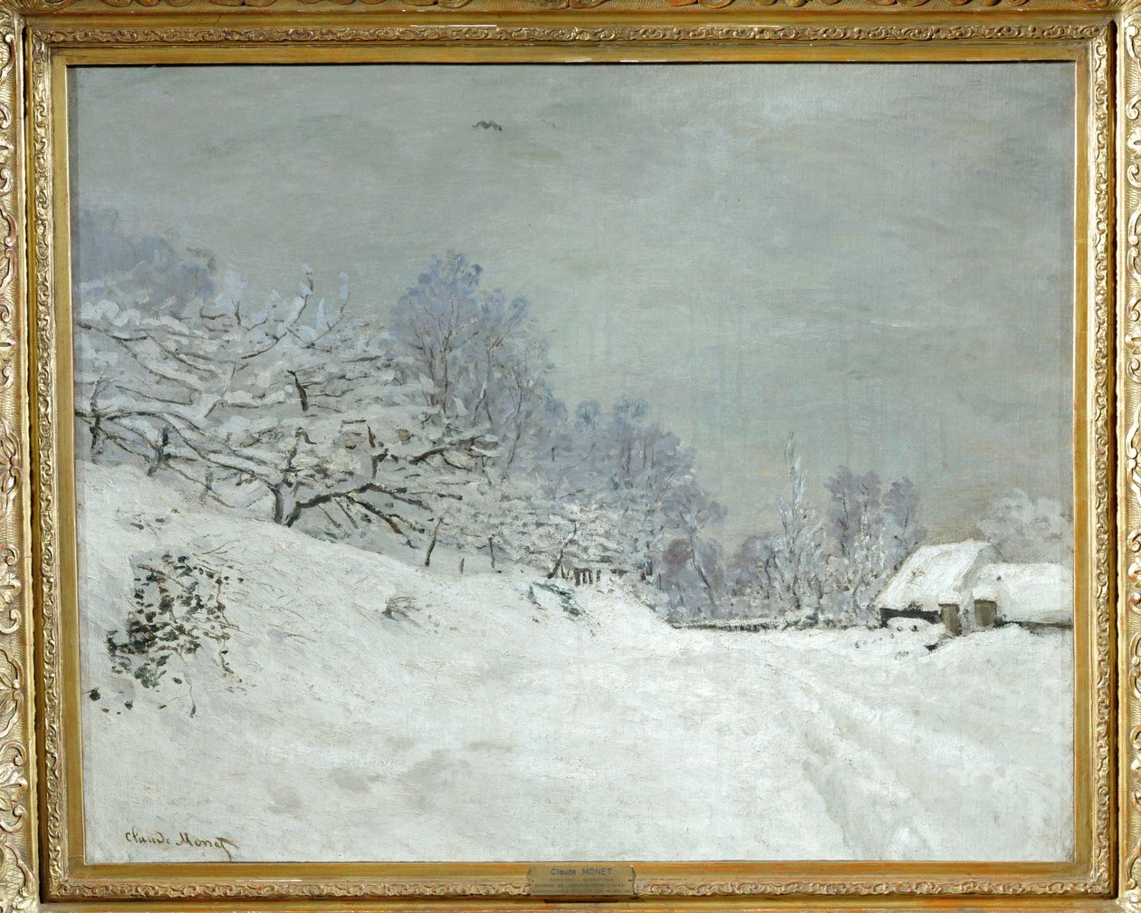 オンフルール周辺雪 ... 作： クロード（モネの信奉者）