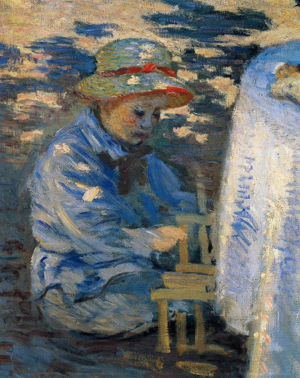 クロード・モネ作「庭での朝食 作： クロード・モネ