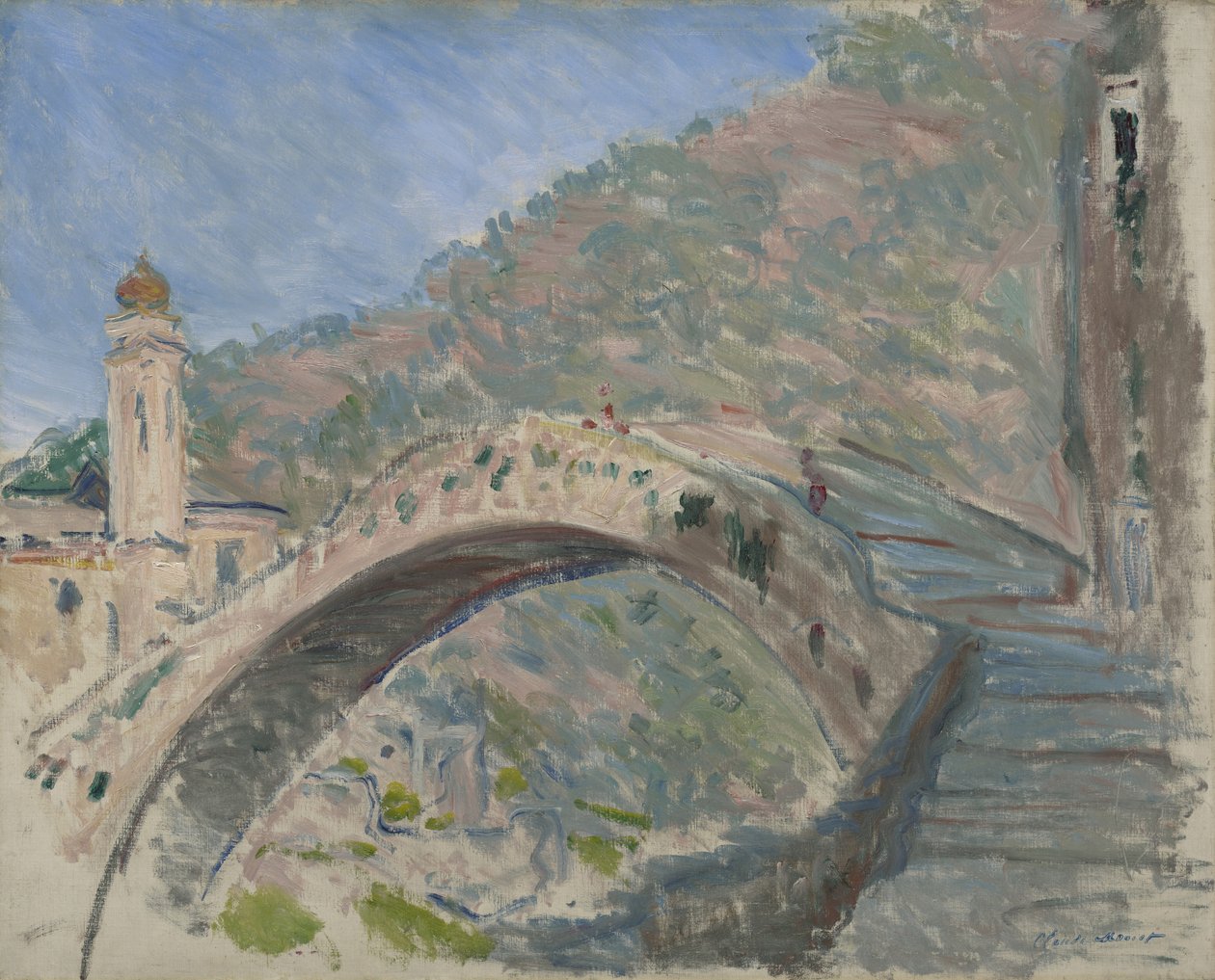 ドルチェアクアの橋、1884 作： クロード・モネ