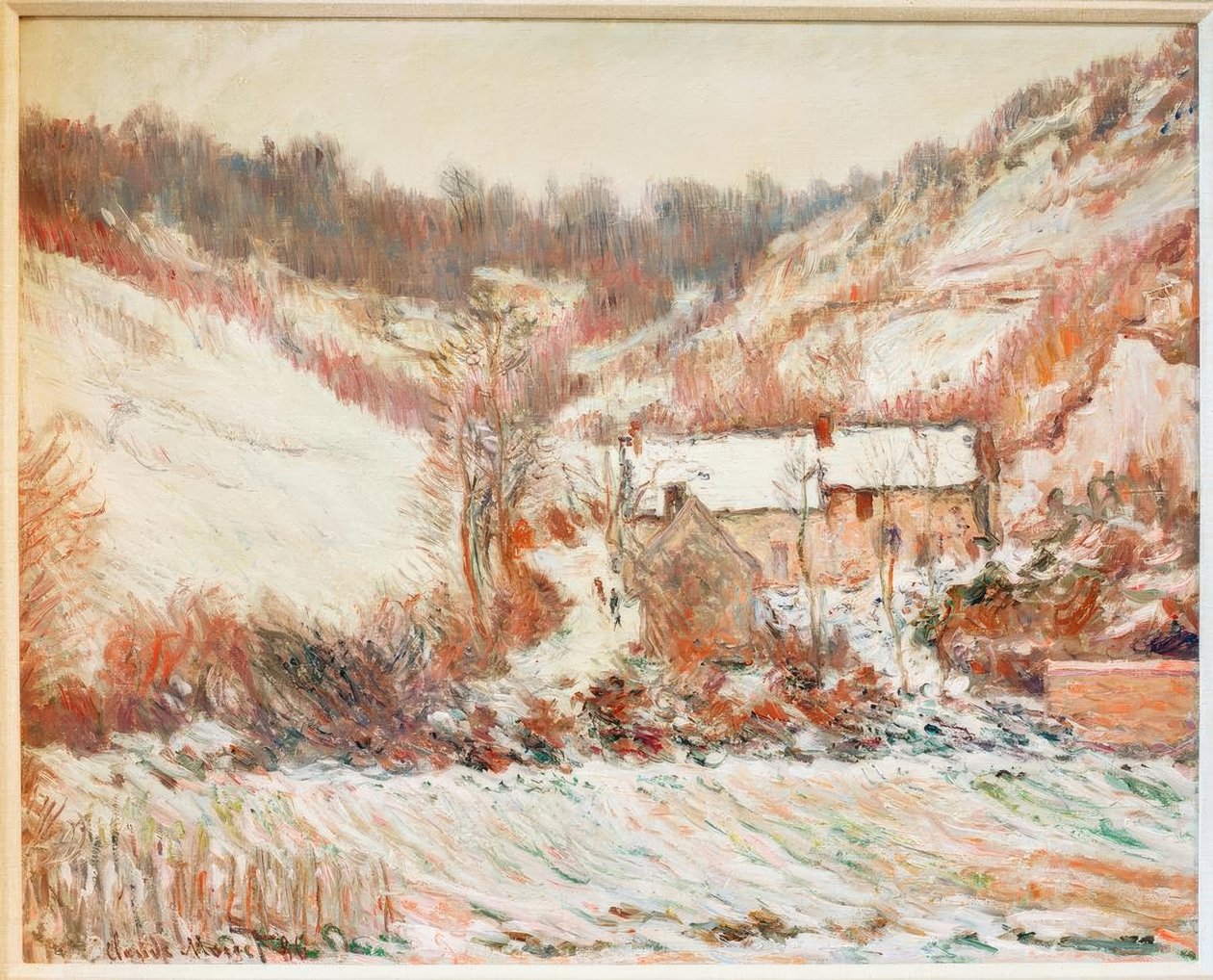 ファレーズでの雪の影響（Schneestimmung bei Falaise） 作： クロード・モネ