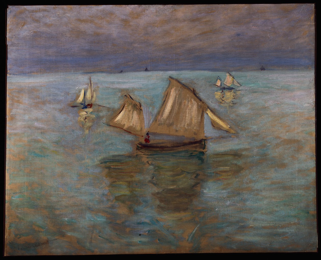 プールビルの漁船、1882年 作： クロード・モネ