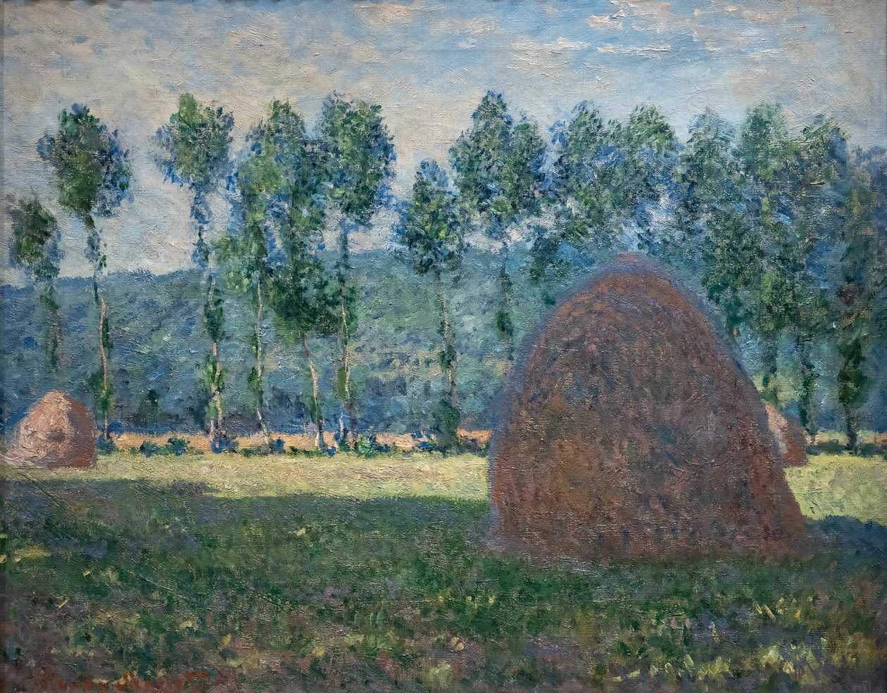 ジヴェルニー近くの干し草の山 作： クロード・モネ