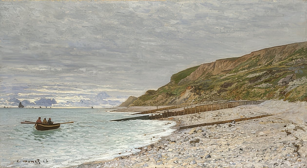 La Pointe de laHève、Sainte-Adresse。 1864 作： クロード・モネ