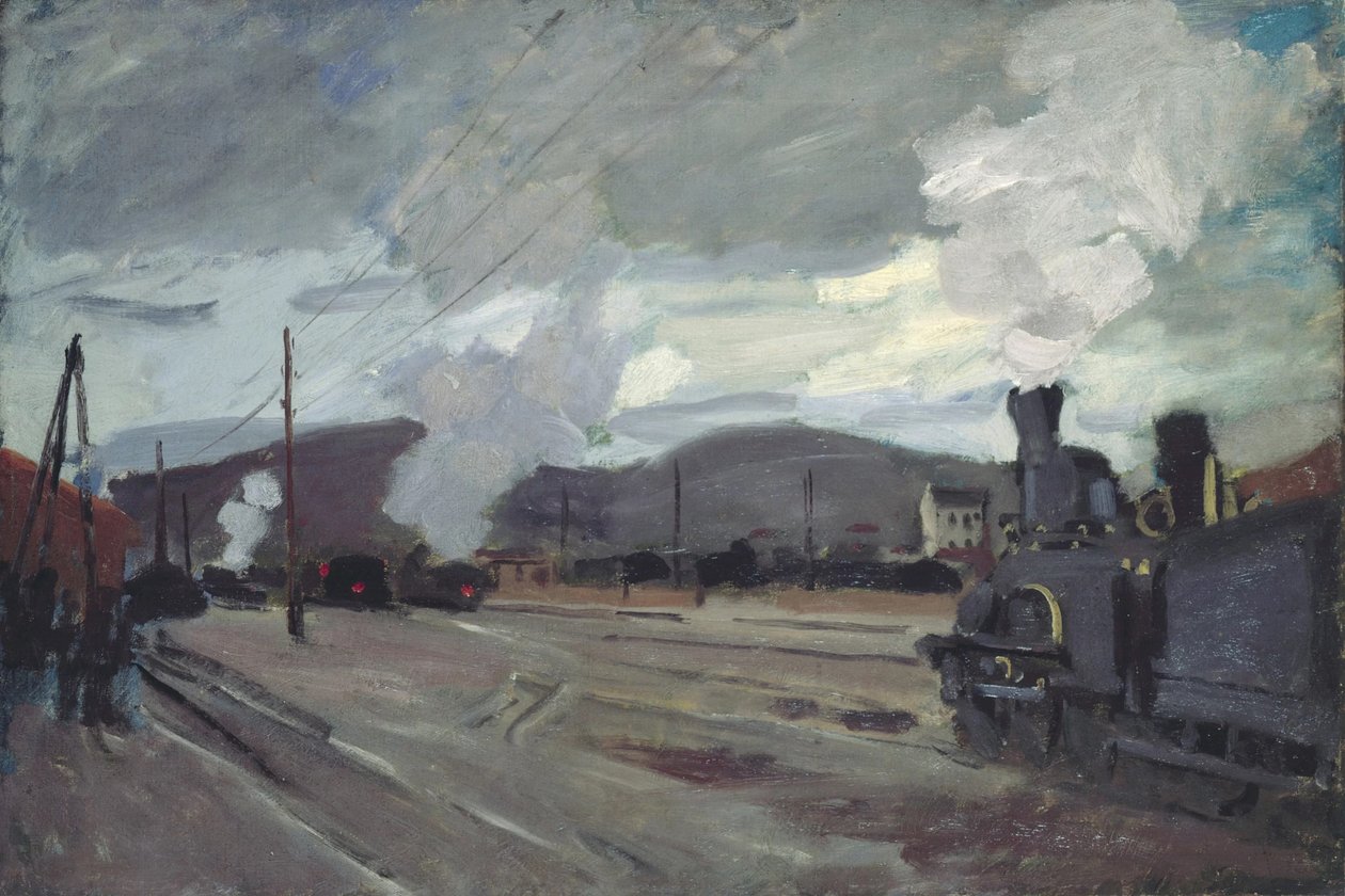 アルジャントゥイユ駅、1872 年。 作： クロード・モネ