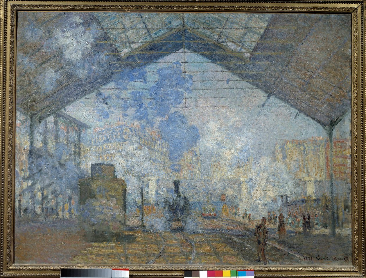 サン・ラザール駅 作： クロード・モネ