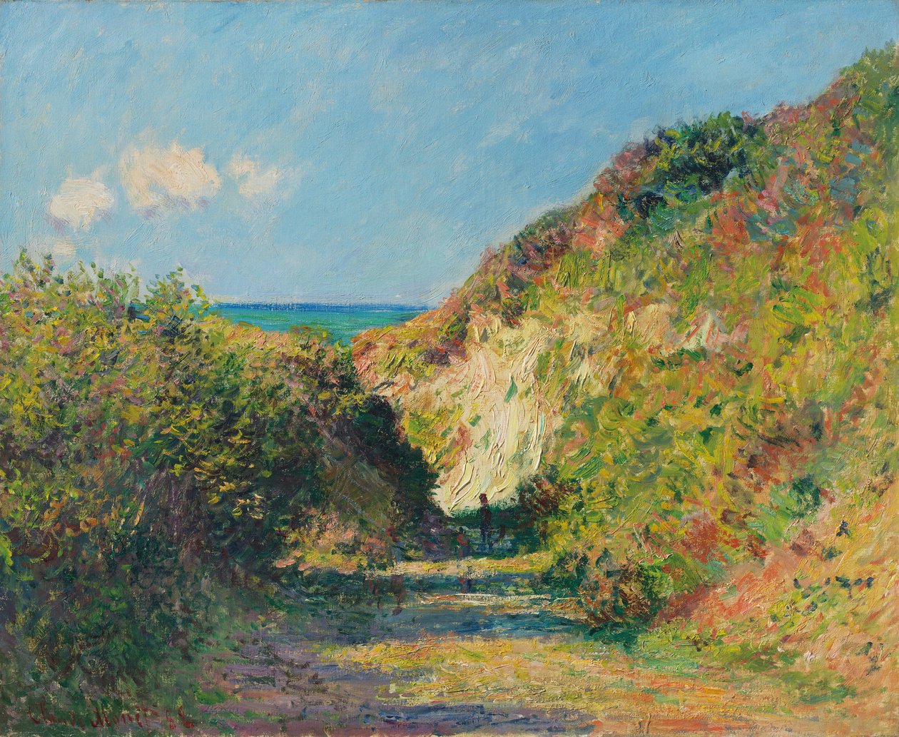 沈んだ道、1882 作： クロード・モネ