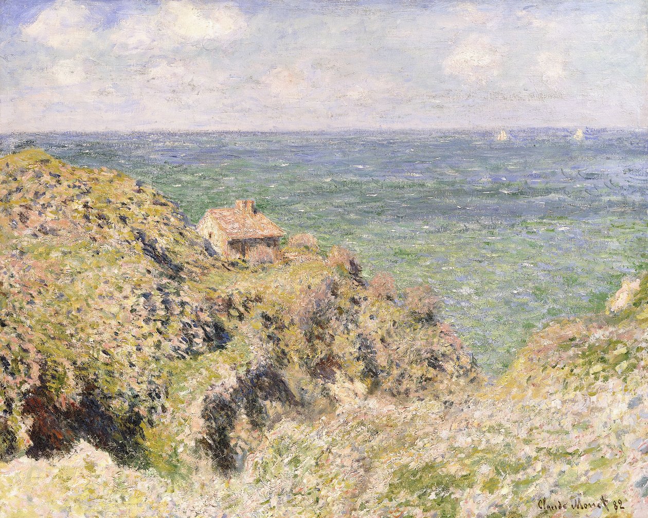 Varengeville Gorge、1882 作： クロード・モネ