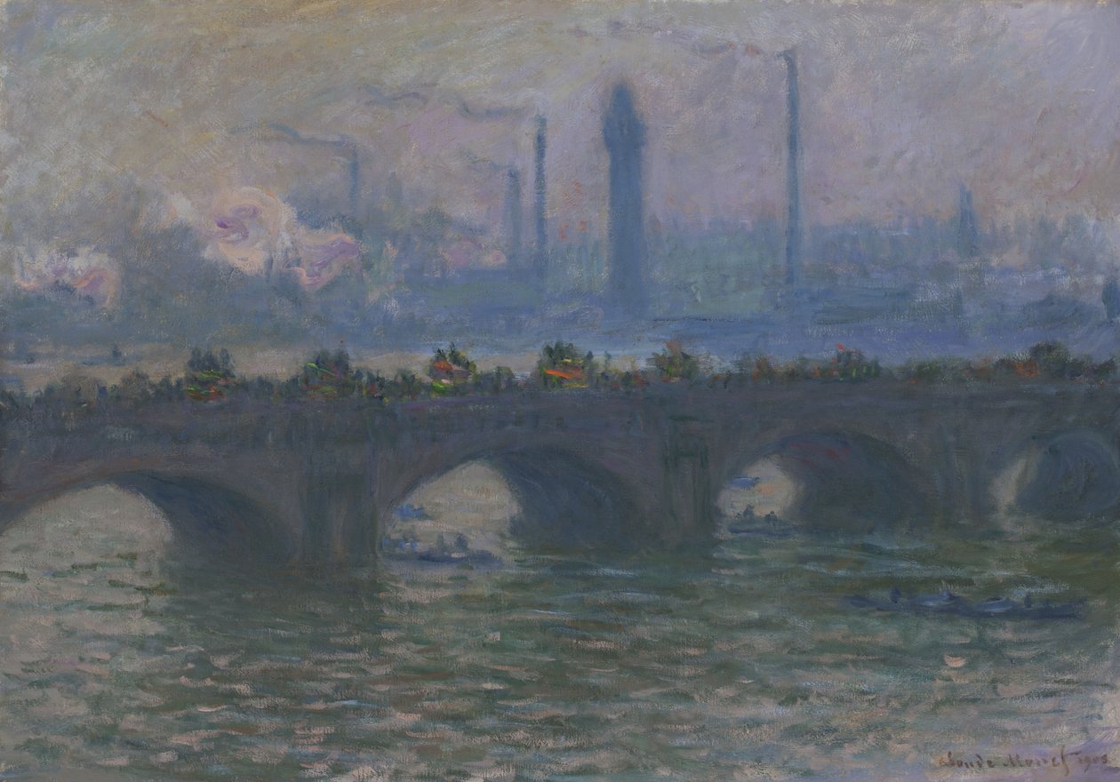 ウォータールー橋、1903 作： クロード・モネ