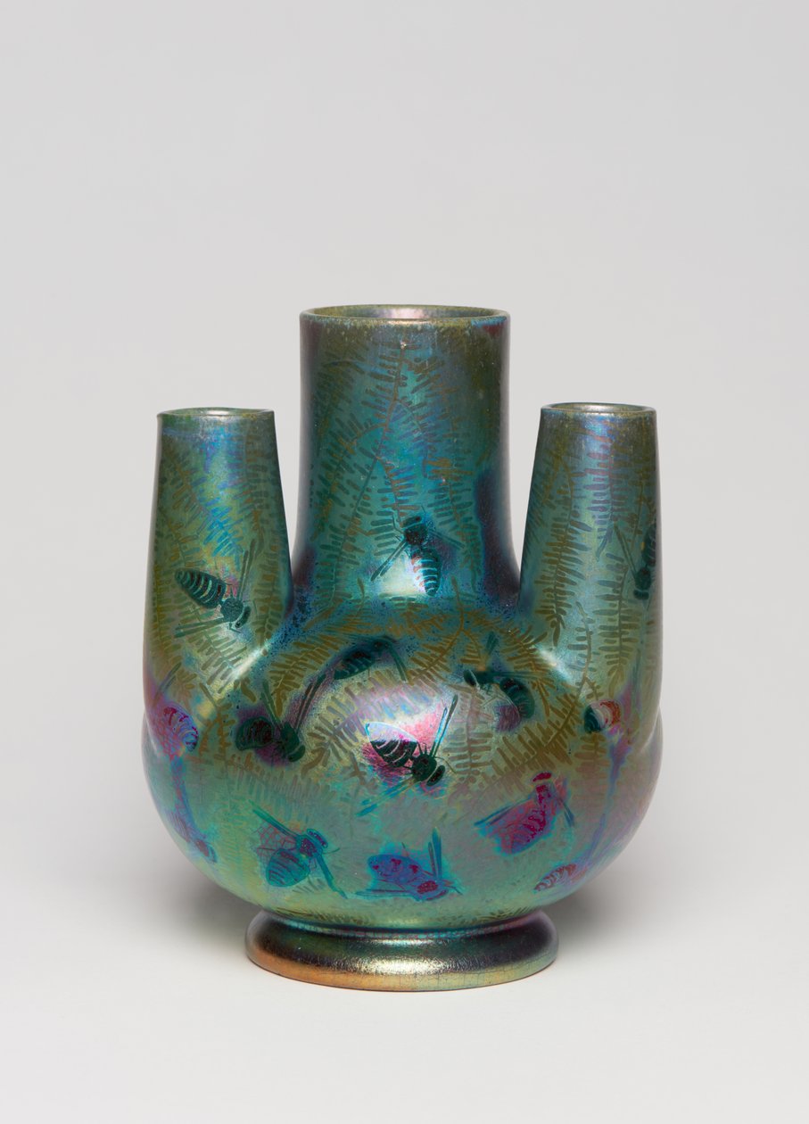 花瓶、1900年頃（釉陶器） 作： クレメントマッシエ