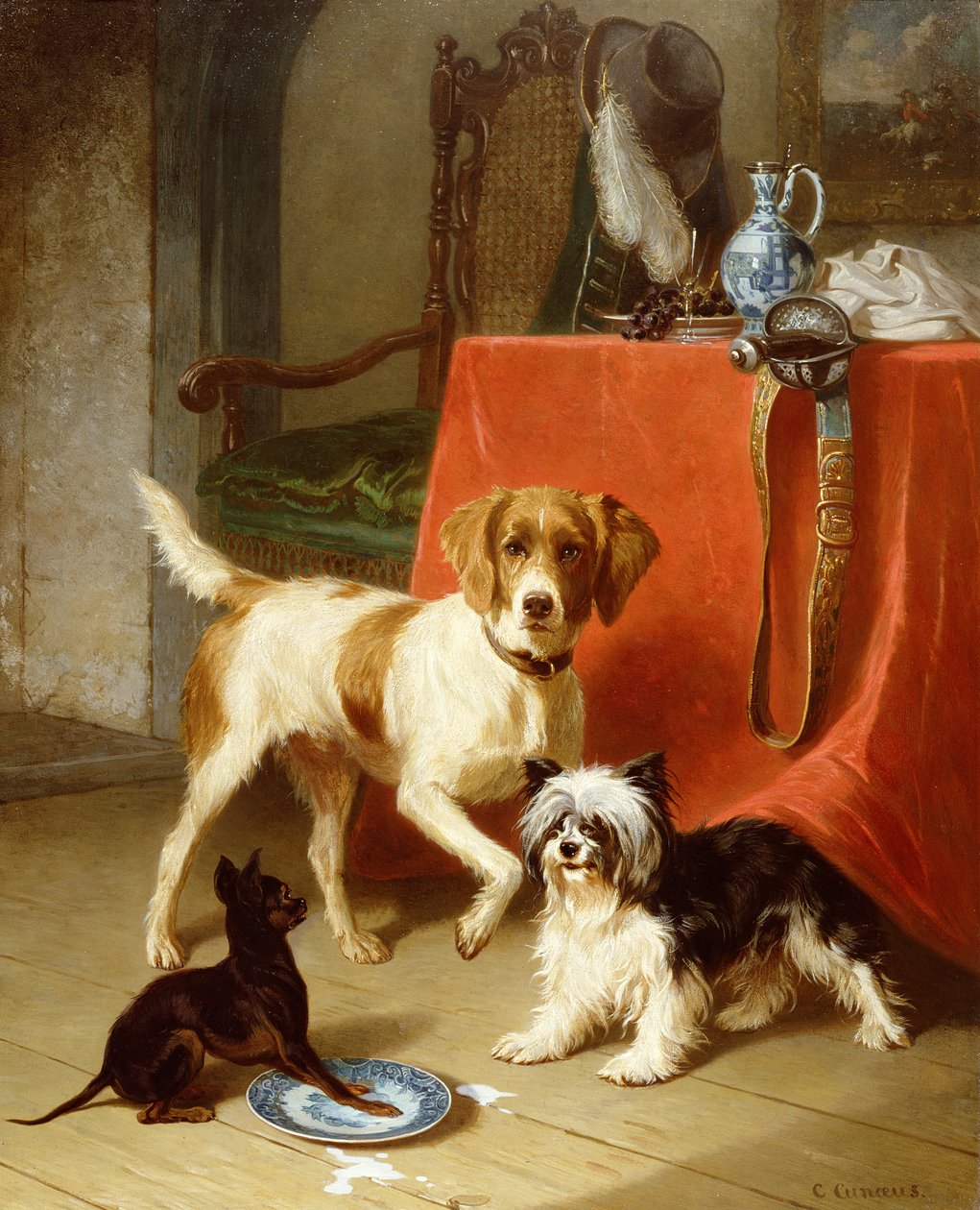 3匹の犬 作： コンラディン・クネアウス