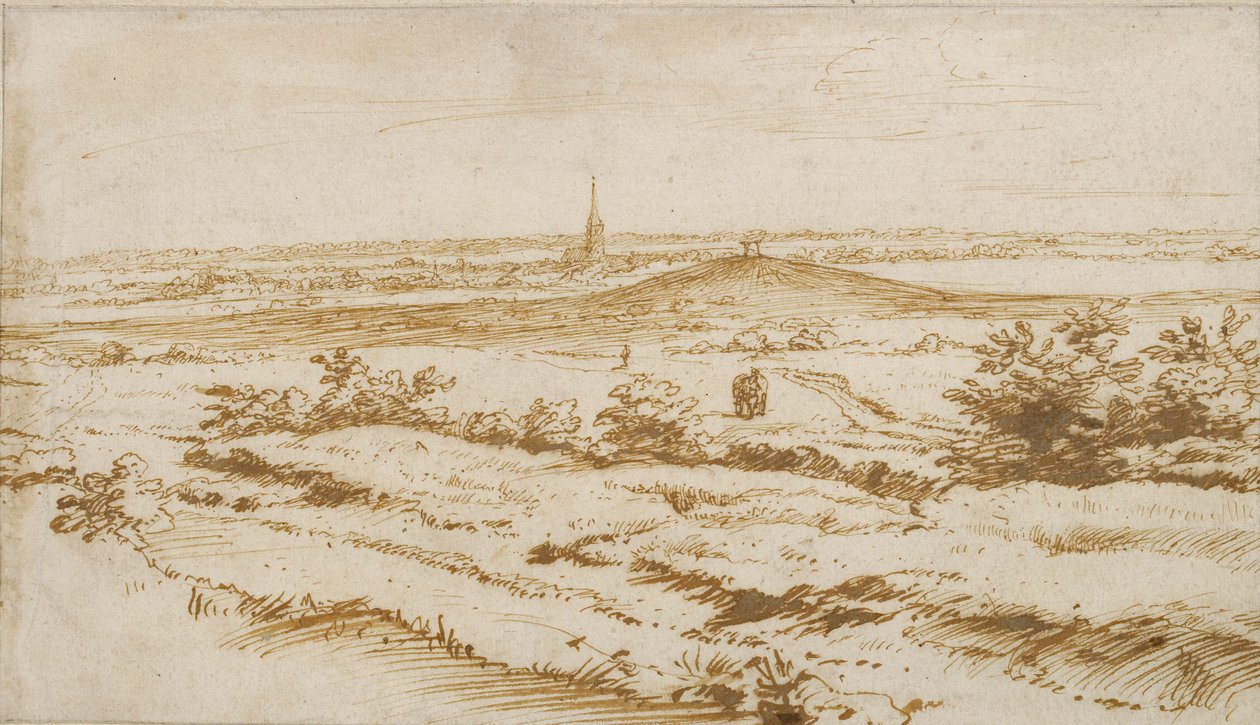 アッペルドールン近郊の風景、1680年 作： コンスタンティン・ホイヘンス
