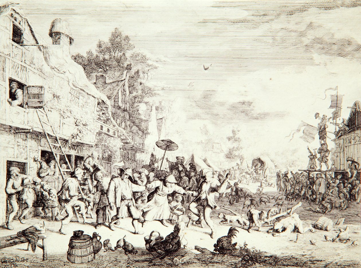 ビレッジフェア、1685年 作： コルネリス・デュサート