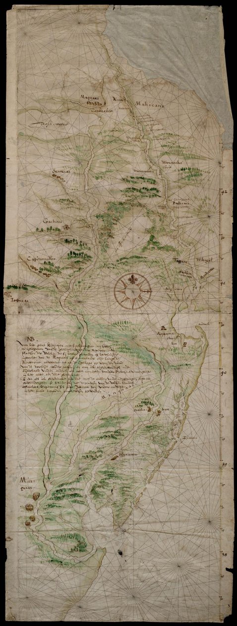 ニューオランダの地図 作： コルネリス・ヘンドリックス