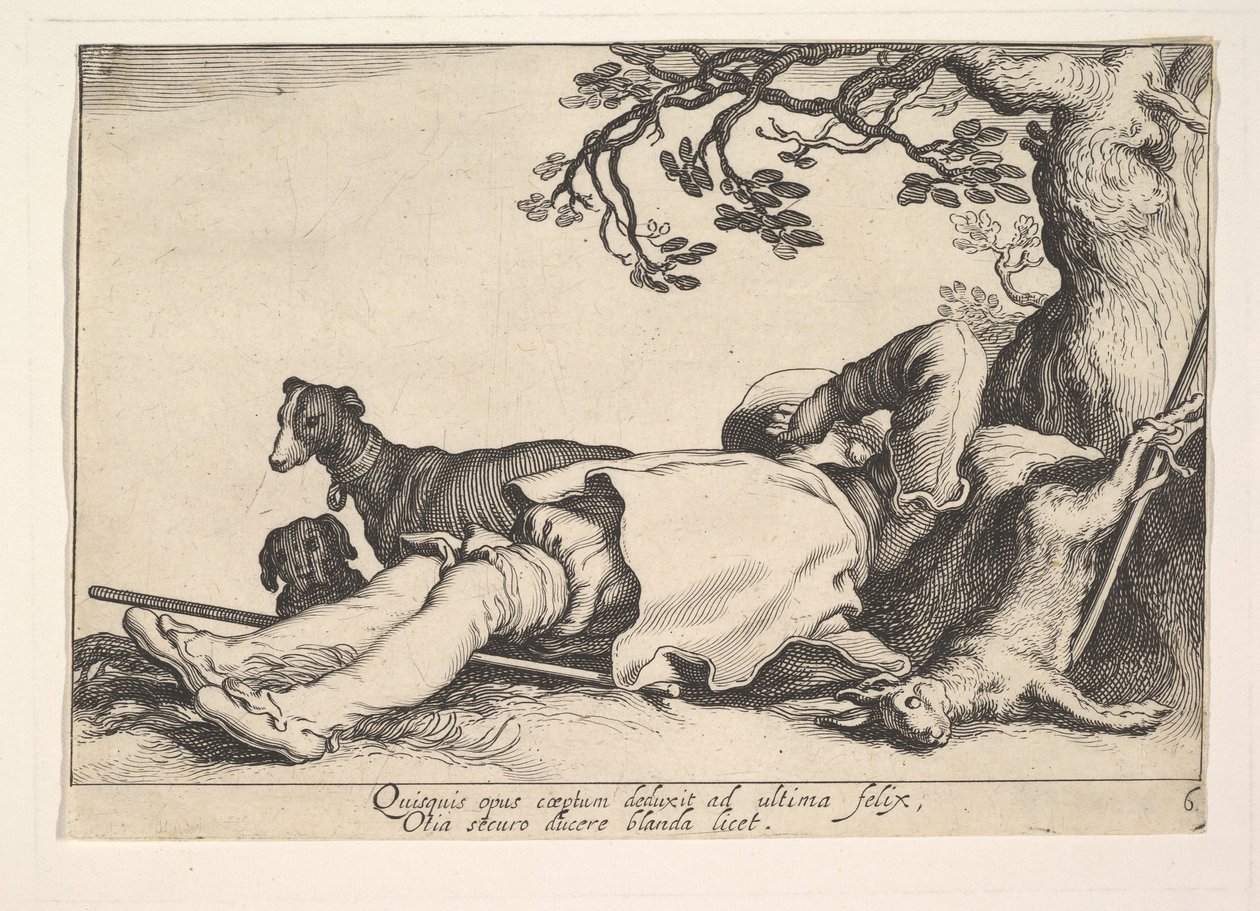 職業の喜び。 作： Cornelis Bloemaert