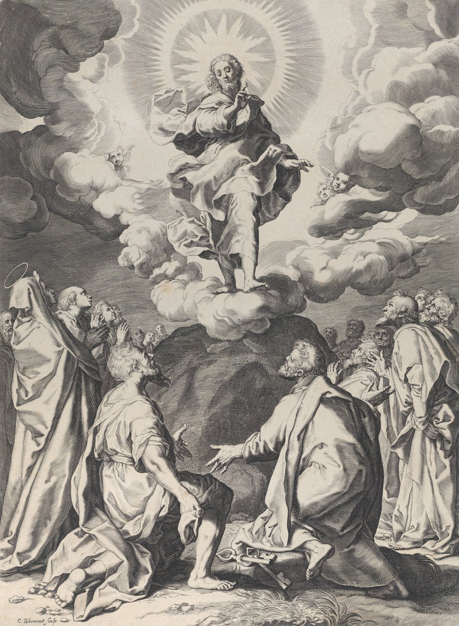 アセンション、約。 1593年。 作： Cornelis Bloemaert