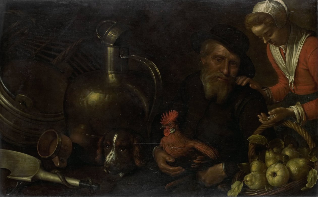 家禽の売り手 作： Cornelis Jacobszデルフ