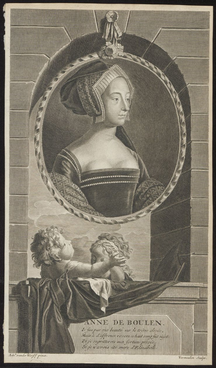 アン・ブーリン、1697年 作： コルネリス・マルティヌス・バーミューレン