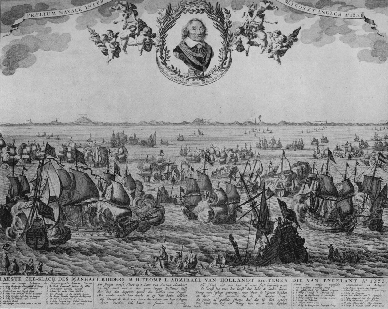 スケベニンゲンの戦い、c1653 作： コルネリス・フィッシャー